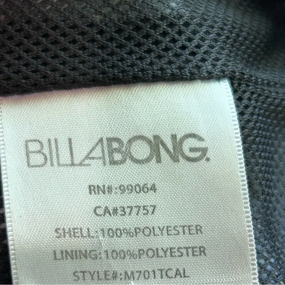 Billabong Windbreaker Size Large-Men's‎ Excellent-pockets-Hood